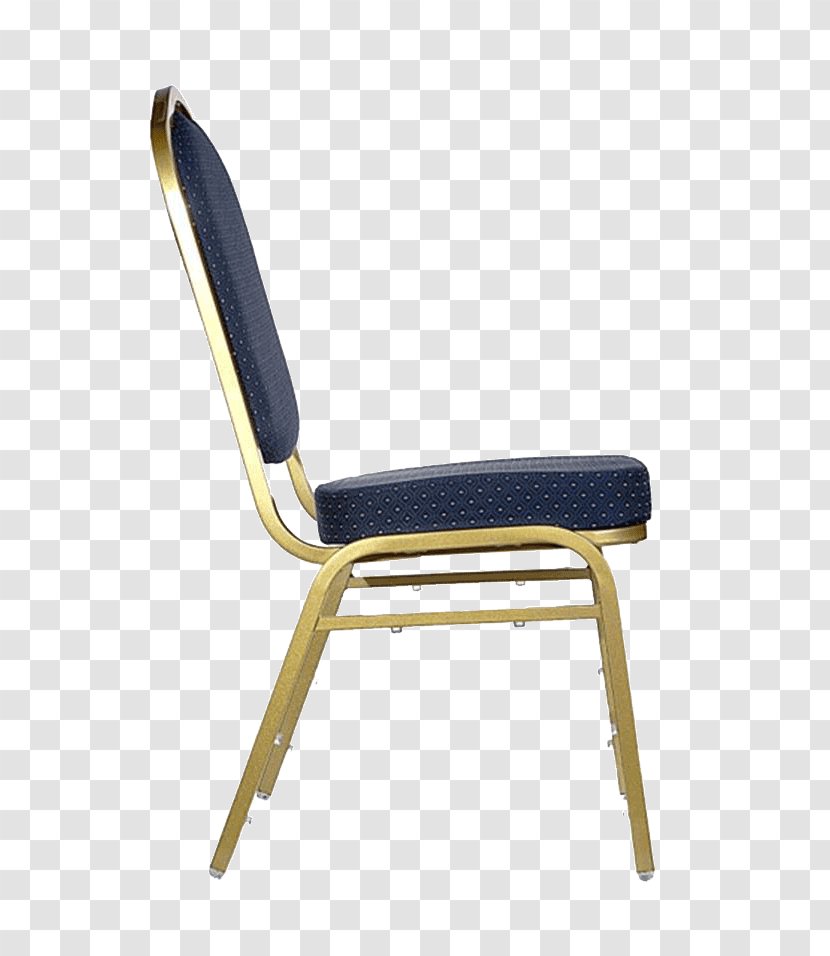 Chair Blue Garden Furniture Armrest - Gold Transparent PNG