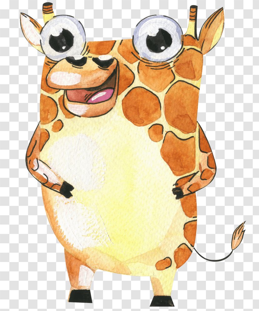 Clip Art Giraffe Watercolor Painting Image - Snout - Connetablerie Transparent PNG