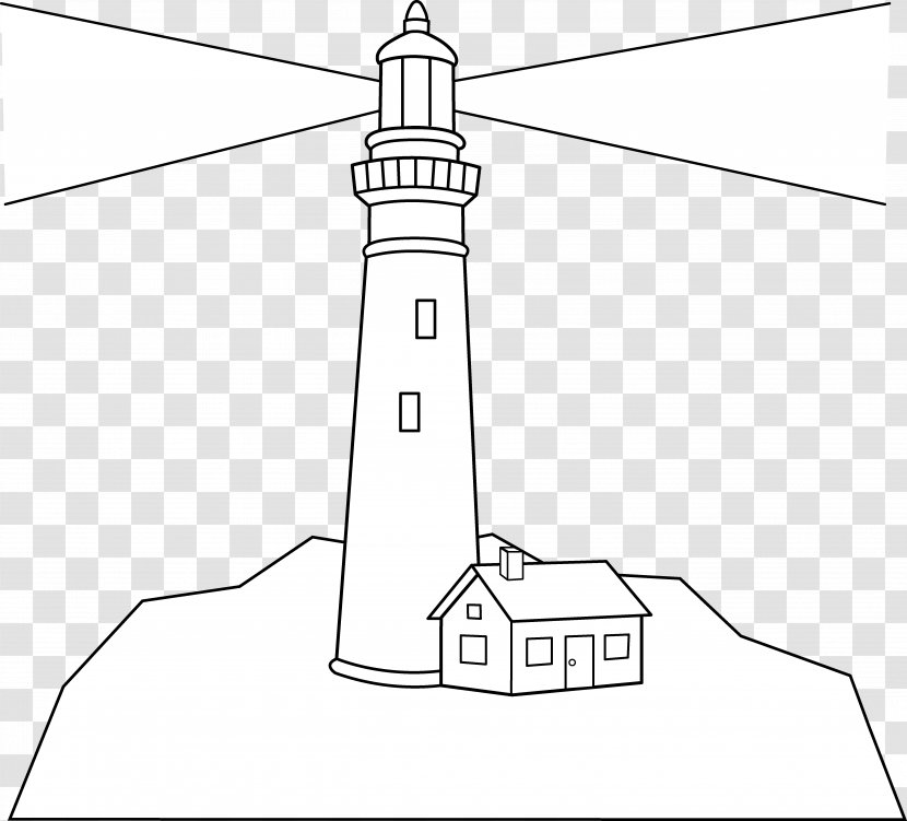 Coloring Book Lighthouse Of Alexandria Drawing - Child Transparent PNG