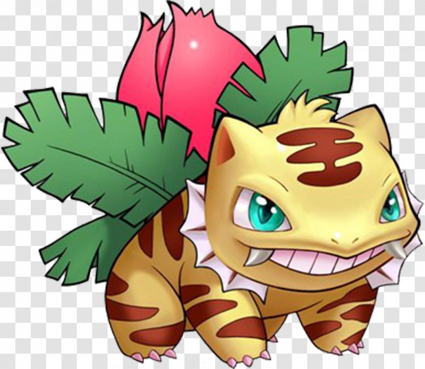 Pokémon GO Ivysaur Bulbasaur Venusaur - Pokemon Go - Creative Jay Turtle And Little Tiger Cat Fusion Transparent PNG