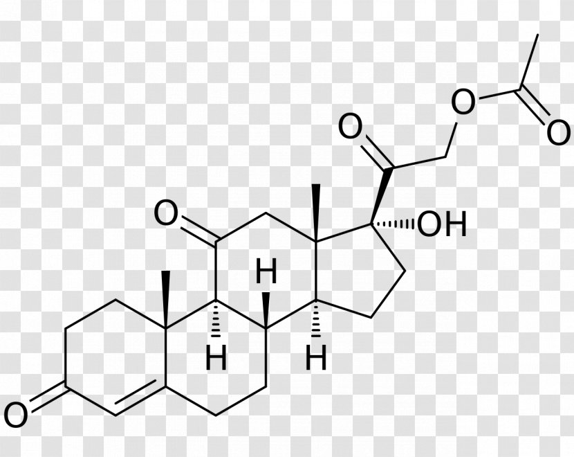 Hydrocortisone Cortisol Cortisone Acetate - Diagram Transparent PNG