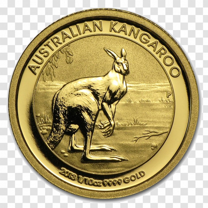 Gold Coin Australian Nugget Krugerrand Silver - Metal - Dollar Transparent PNG