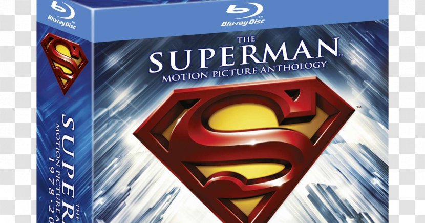 Superman Blu-ray Disc Film DVD Television - Bluray - Metallic SuperMan Logo Transparent PNG