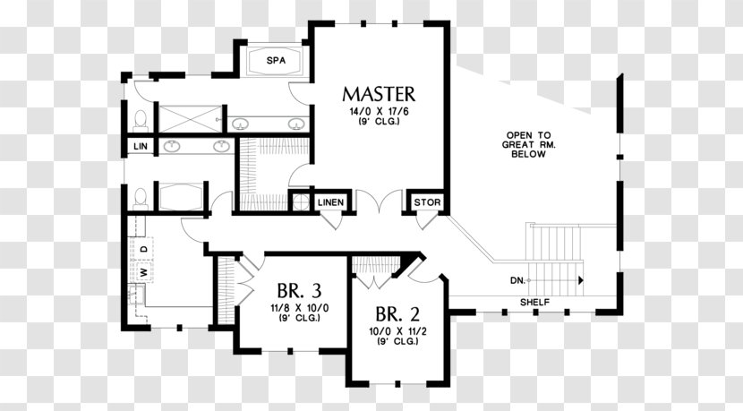 House Plan Floor Canby Southeast Valley Way - Frame Transparent PNG