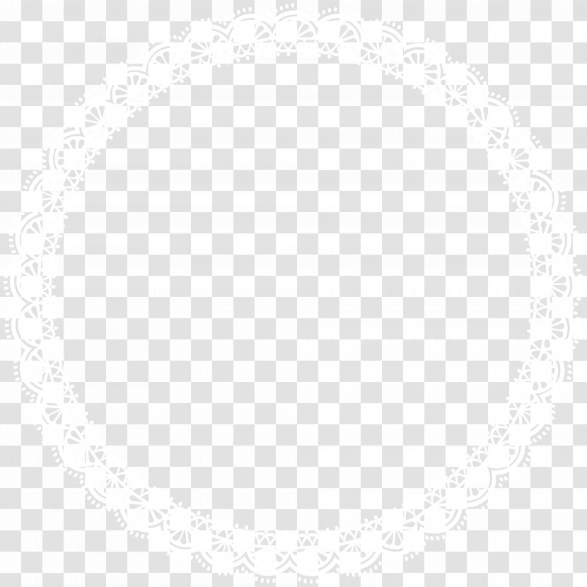 Black And White Point Angle Pattern - Round Border Frame Transparent Clip Art Transparent PNG