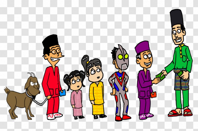 Cartoon Eid Al-Fitr Holiday Joke Clip Art - Competition - Raya Transparent PNG