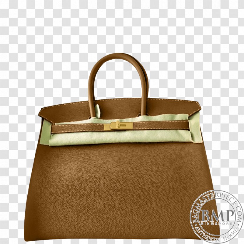 Tote Bag Leather Brown Caramel Color Messenger Bags - Beige - Birkin Transparent PNG