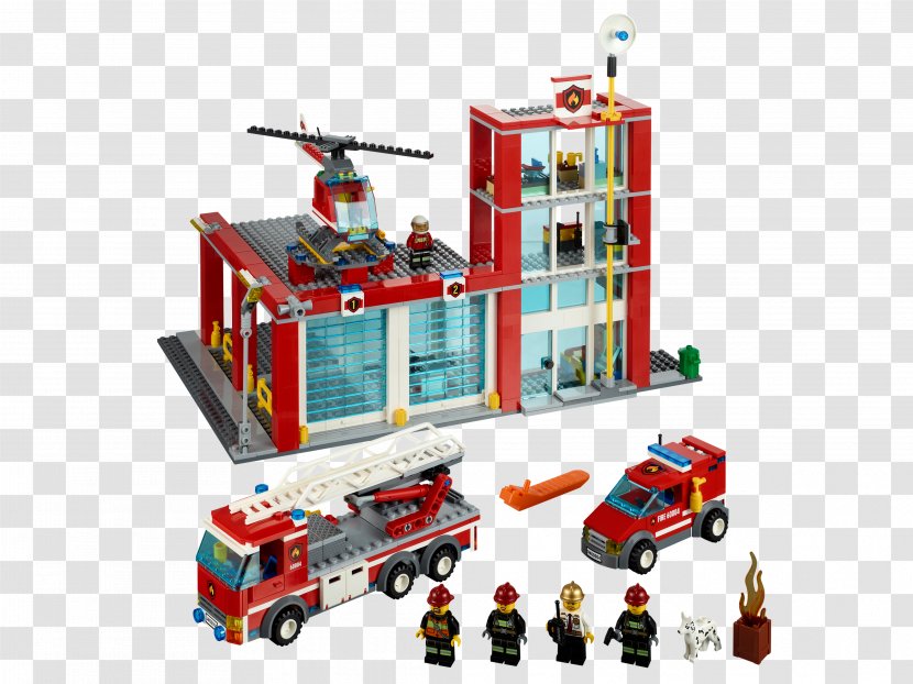 Lego City Amazon.com Toy Fire Station - Firefighter - Fireman Transparent PNG