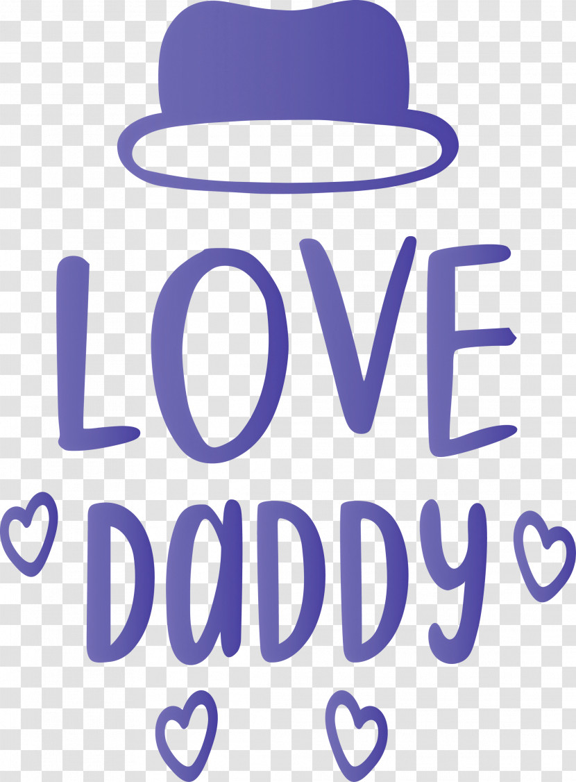 Love Daddy Happy Fathers Day Transparent PNG