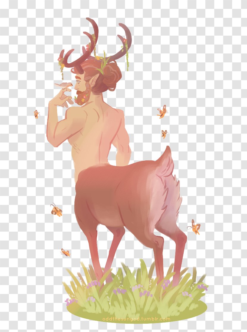 Reindeer Antler Pink M Transparent PNG