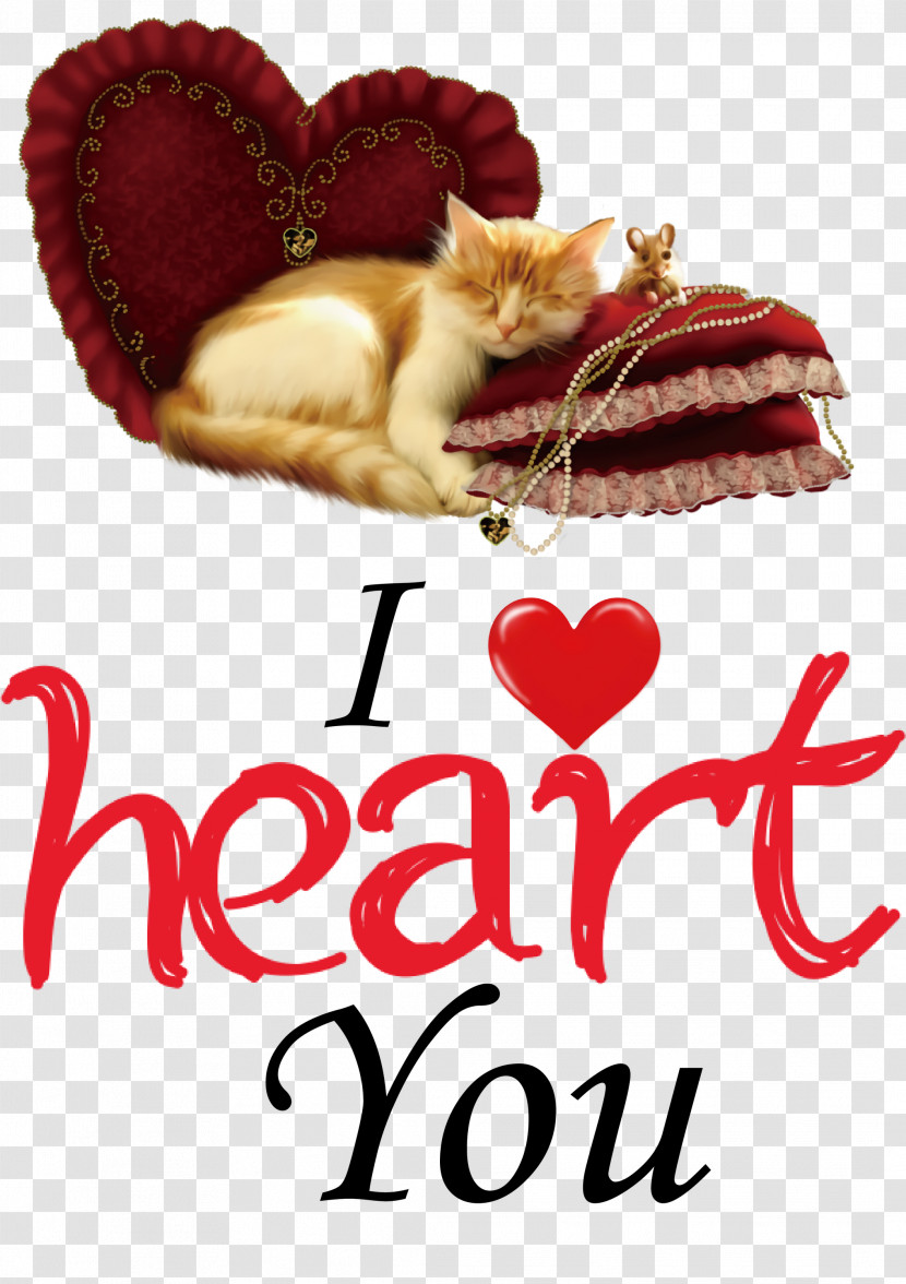 I Heart You I Love You Valentines Day Transparent PNG