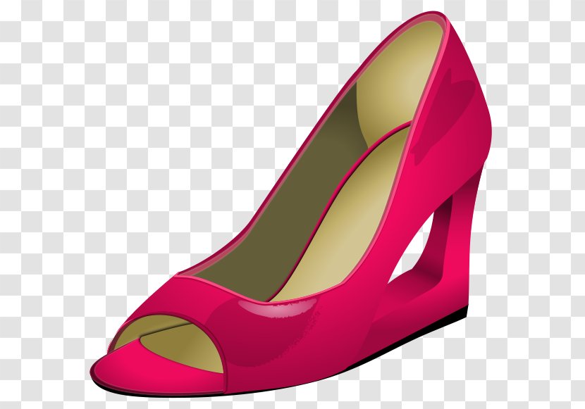 High-heeled Shoe Stiletto Heel Clip Art Pink - Magenta - Bollywood Salwar Kameez Transparent PNG