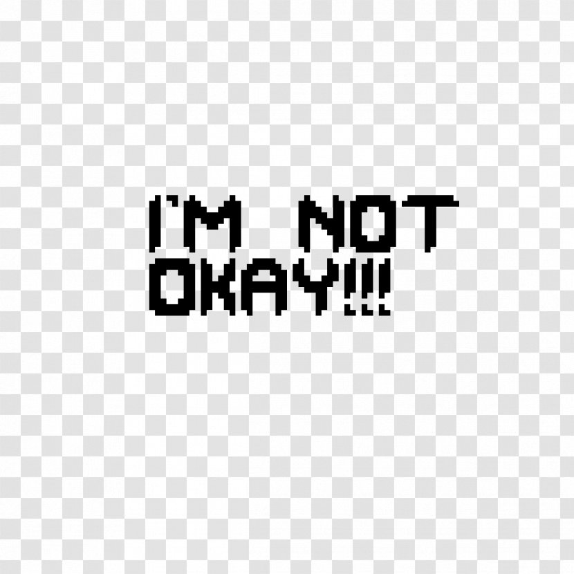 I'm Not Okay (I Promise) Pixel Art Logo - Itsourtreecom Transparent PNG