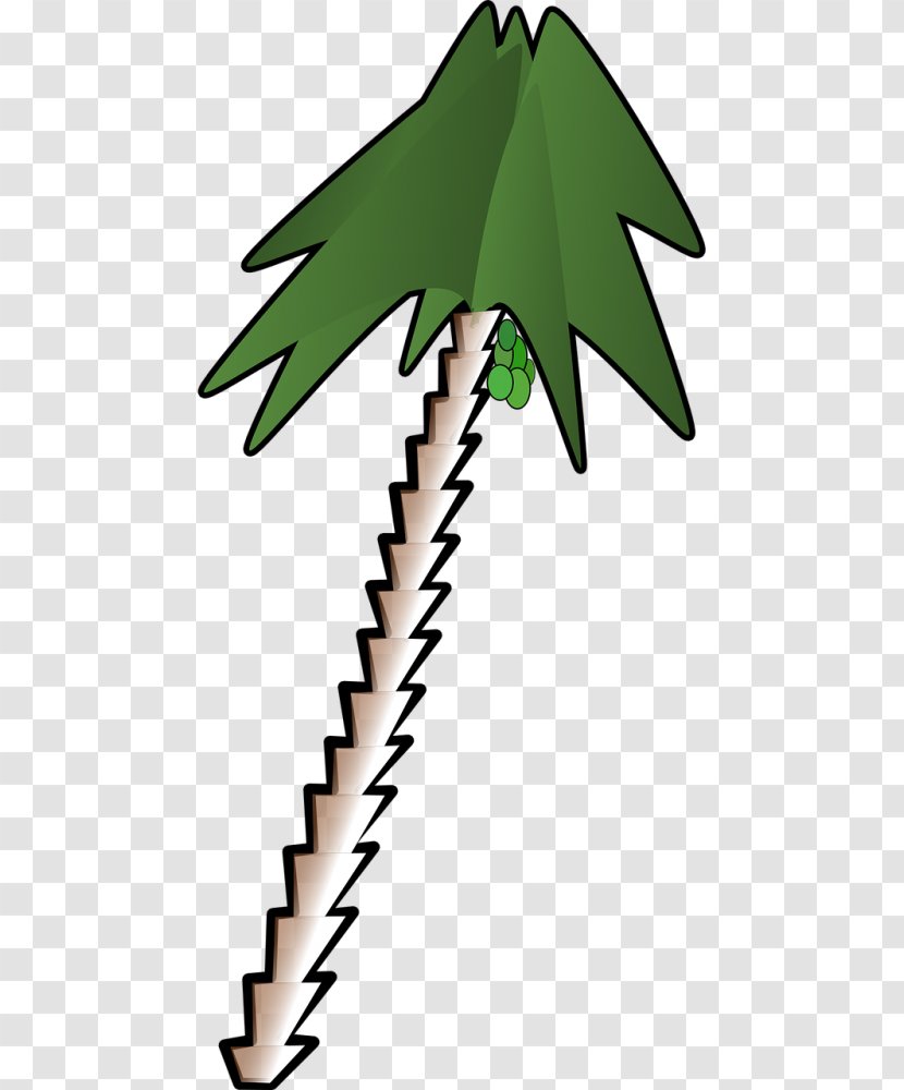 Clip Art Vector Graphics Openclipart Free Content - Leaf - Coconut Tree Transparent PNG