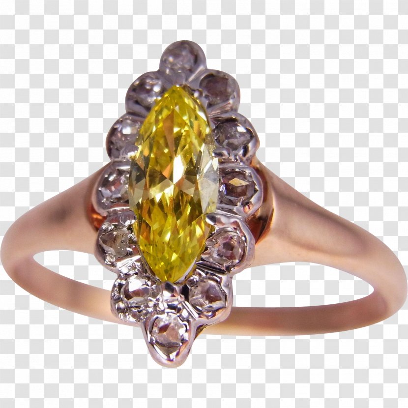 Diamond Color Engagement Ring Cut - Wedding Transparent PNG