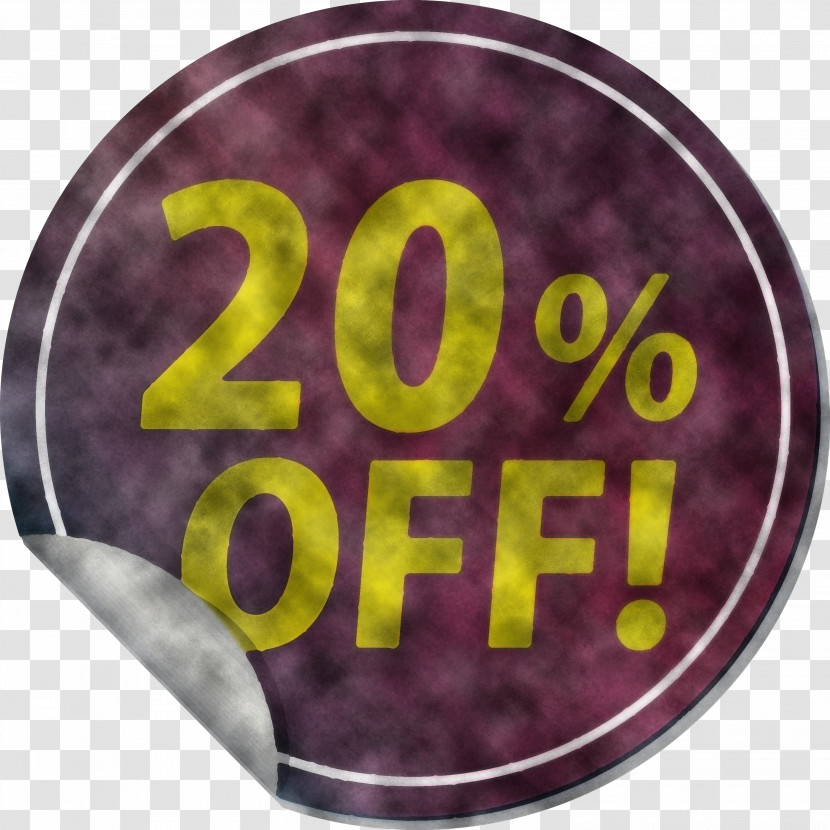 Discount Tag With 20% Off Discount Tag Discount Label Transparent PNG