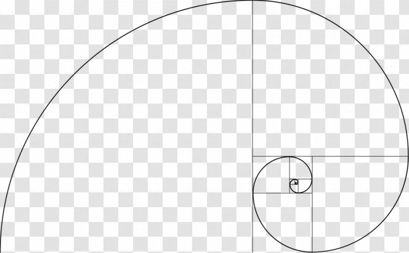 Fibonacci Number Golden Spiral Ratio Mathematics - Square Transparent PNG