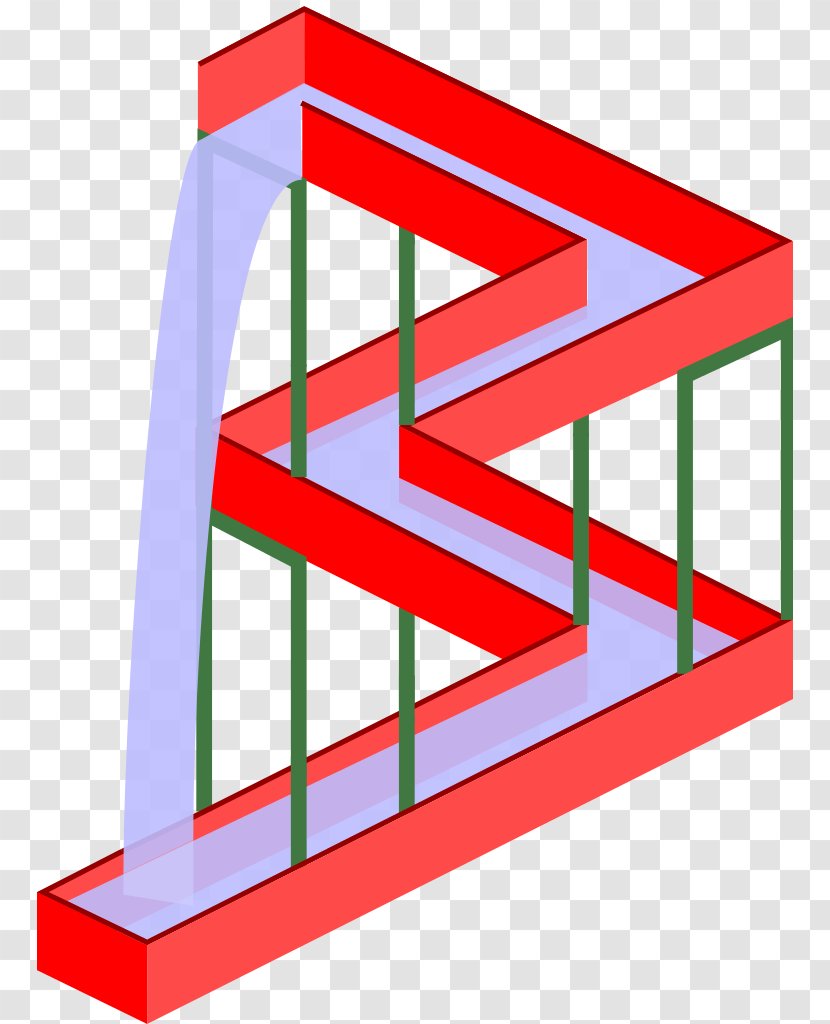 Waterfall Relativity Penrose Triangle Artist Transparent PNG