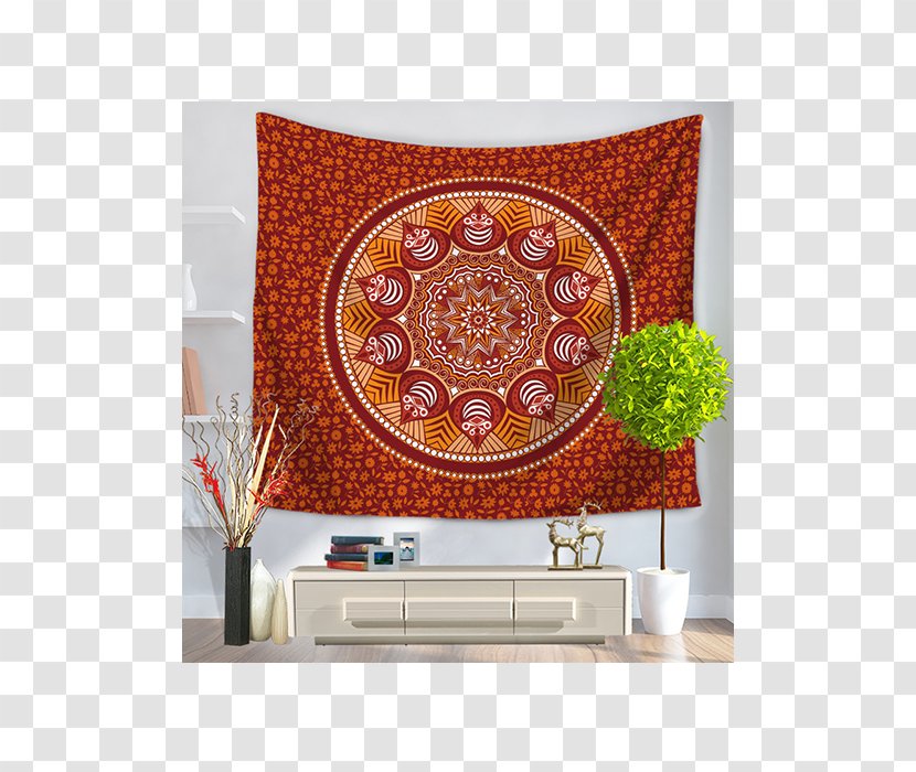 Tapestry Textile Decorative Arts Folk Art Mandala - Design Transparent PNG