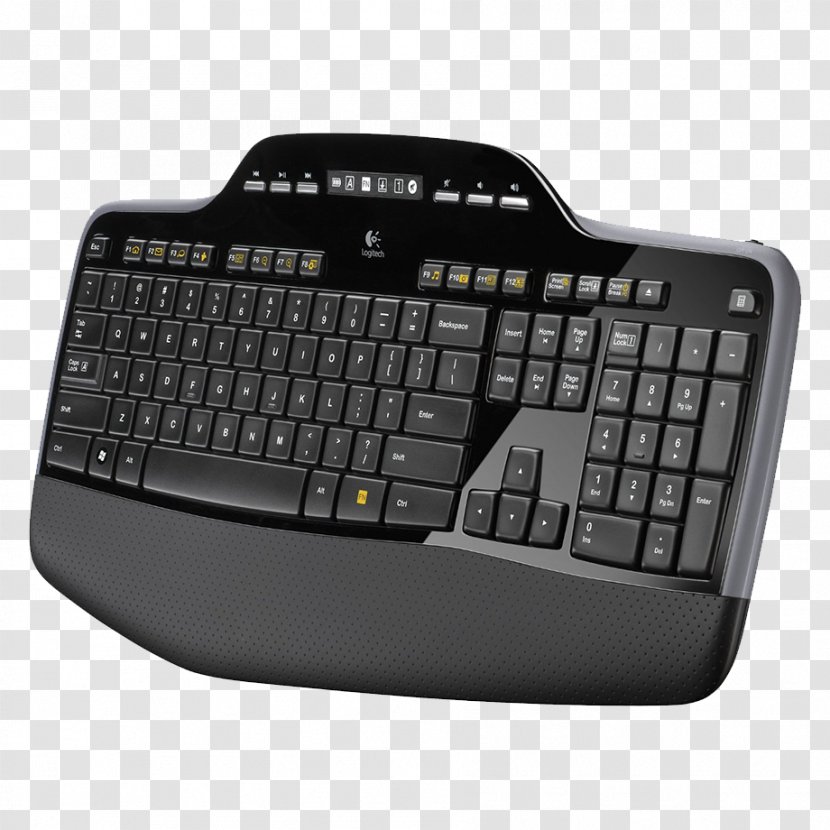 Computer Keyboard Mouse Wireless Logitech Unifying Receiver - Touchpad Transparent PNG