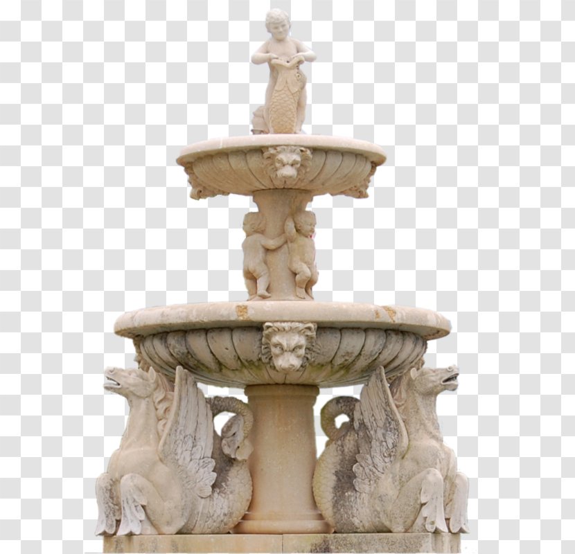 Fountain Clip Art Image Garden - Sculpture Transparent PNG