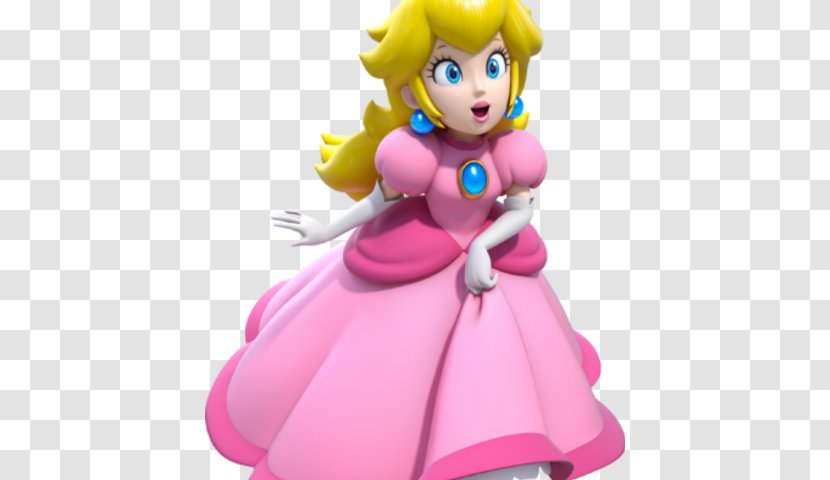 Super Princess Peach Mario Bros. - Watercolor Transparent PNG
