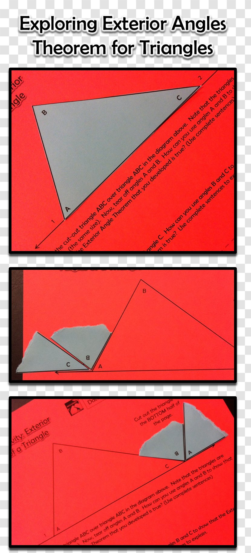 Exterior Angle Theorem Mathematics Triangle Line - Geometry Transparent PNG