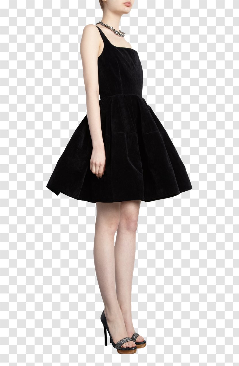 Little Black Dress Formal Wear Skirt Velvet - Shoe Transparent PNG