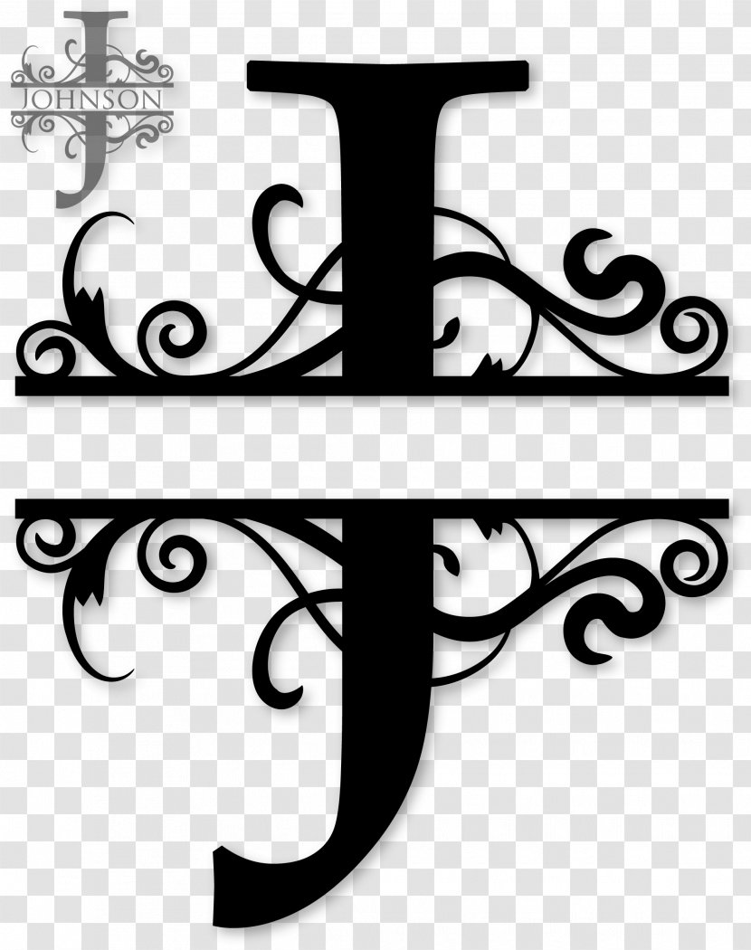 Monogram Letter Clip Art - Lettering - J Transparent PNG