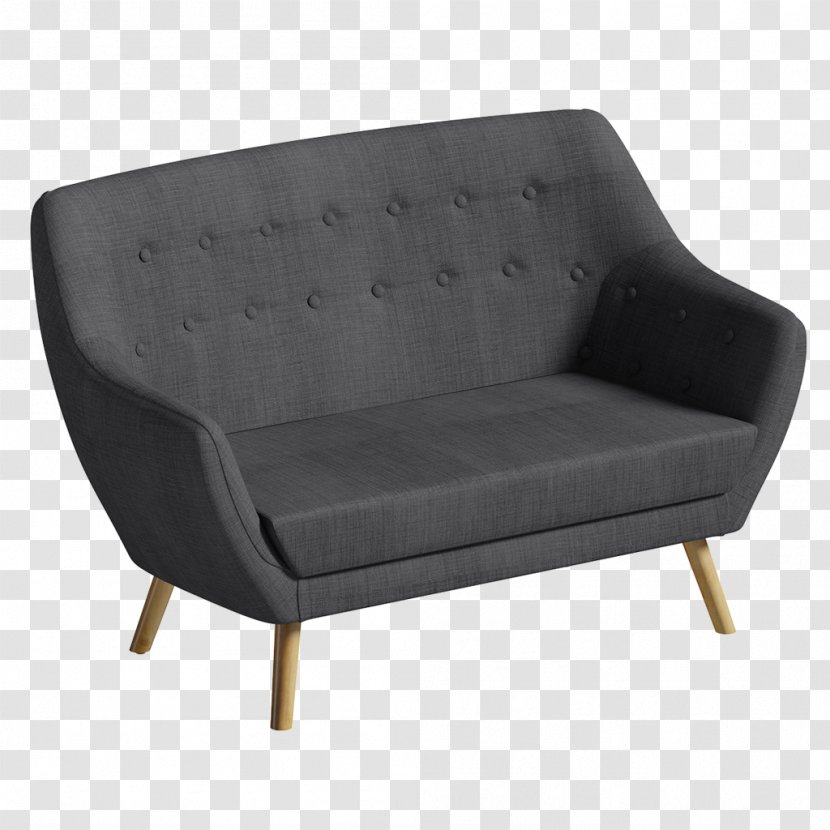 Loveseat Black Chair Armrest Color - Bed Transparent PNG