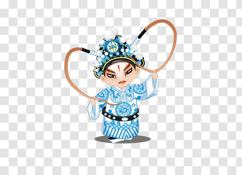 Beijing Peking Opera Chinese Character - Watercolor - Characters Transparent PNG