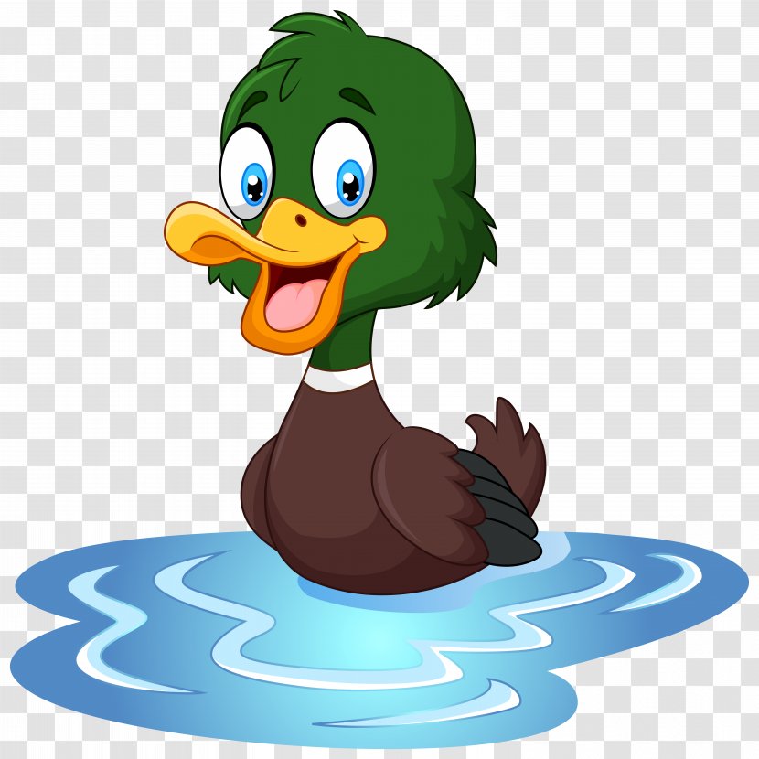 Duck T-shirt Cartoon Waterfowl Illustration - Stock Photography - Clip Art Image Transparent PNG