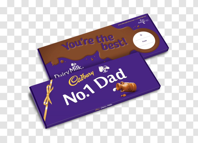 Father's Day Gift Chocolate Bar Cadbury - Christmas Transparent PNG