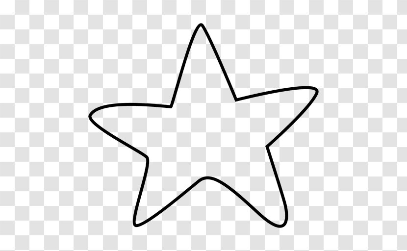 Star - White - Strokes Transparent PNG