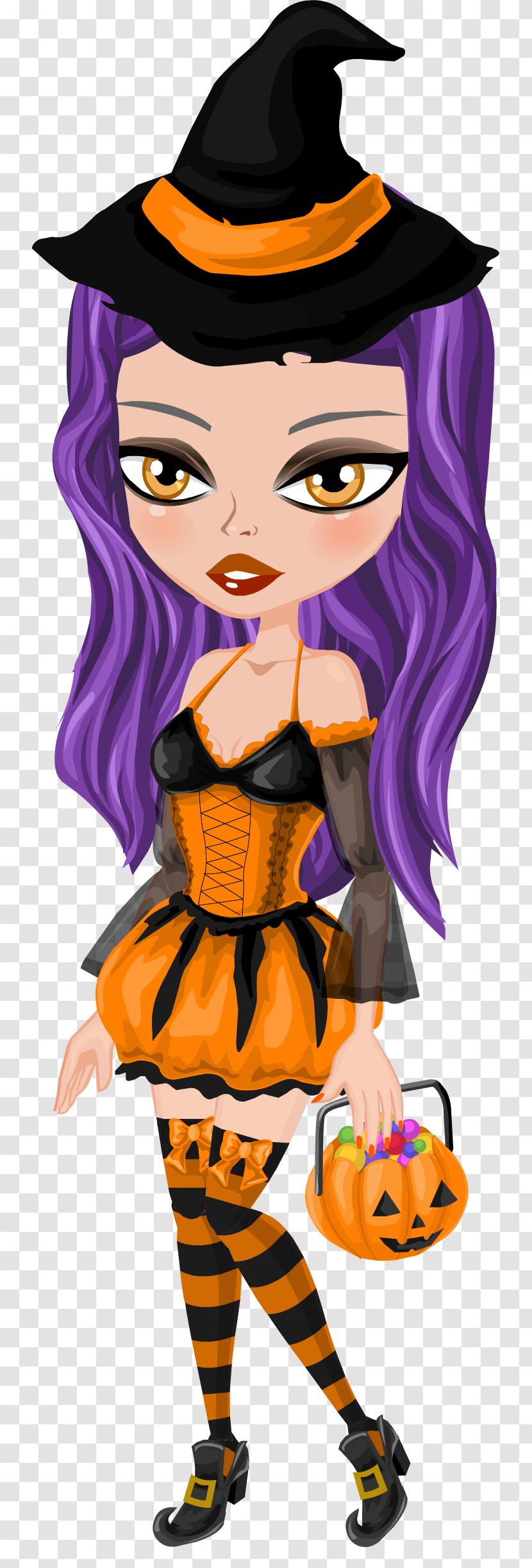 A Hoohaw Halloween Dress-up Fashion - Witch Transparent PNG