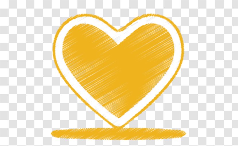 Heart - Yellow Transparent PNG