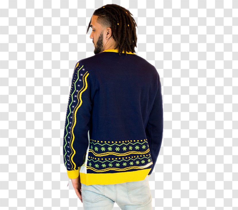 Cardigan Neck - Electric Blue - Grinch Transparent PNG