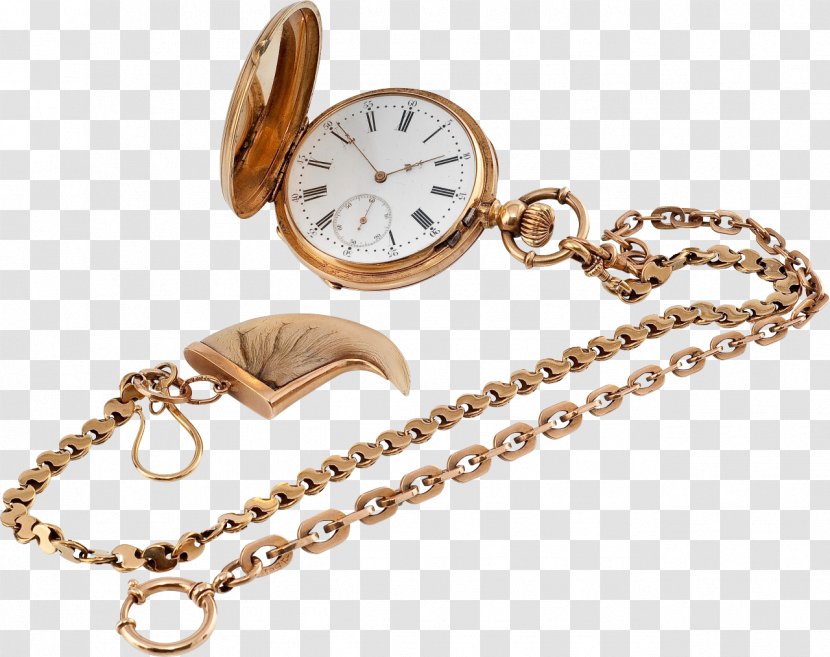 Pocket Watch Clock Chain Remontoire - Jewellery - Hours Transparent PNG