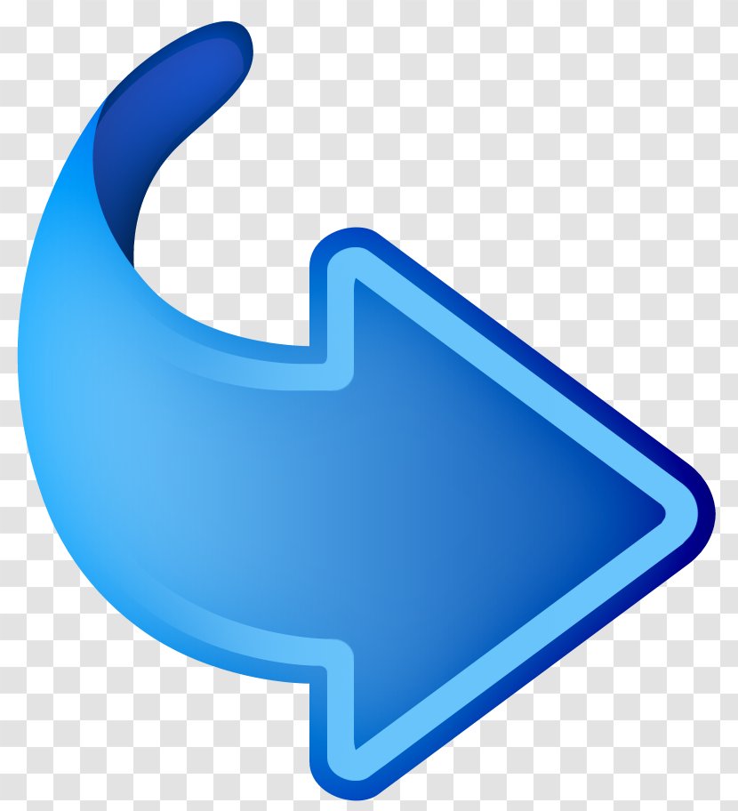 Arrow Symbol Clip Art - Blue Transparent PNG