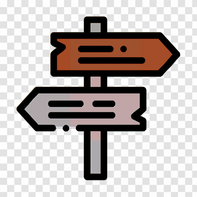 Location Icon Road Icon Signpost Icon Transparent PNG