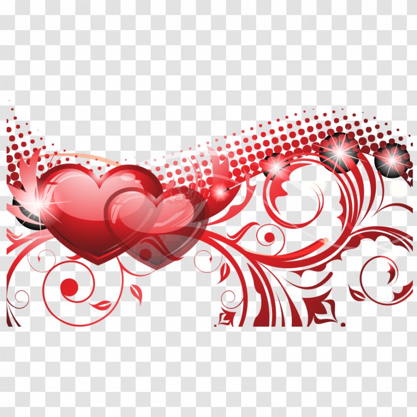 Red - Love - Background Graphics Transparent PNG