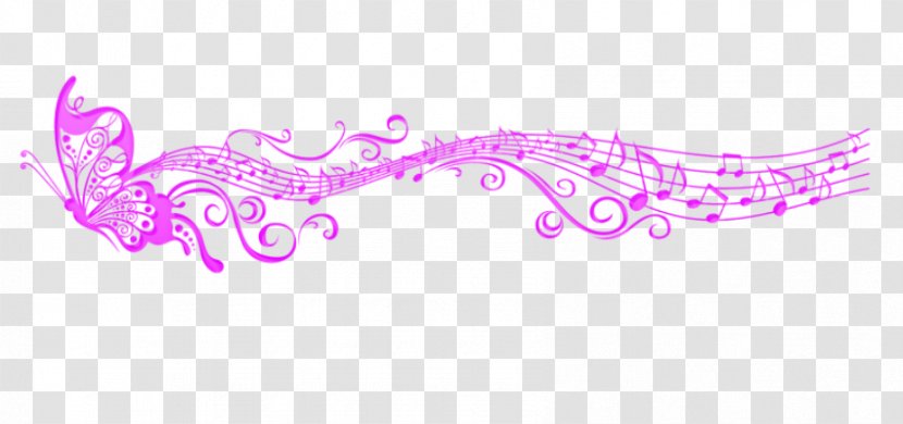 Wall Decal Musical Note Mural - Watercolor Transparent PNG