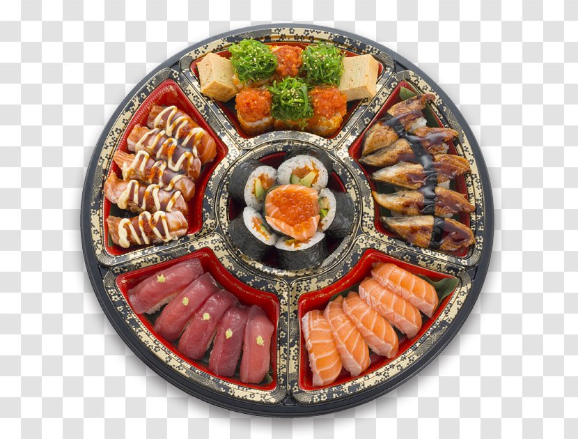 Sushi Sashimi Asian Cuisine California Roll Tempura - Salmon Transparent PNG