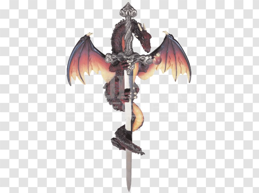 Figurine Dragon Sword Collectable Fantasy - Valentine's Day X Display Transparent PNG