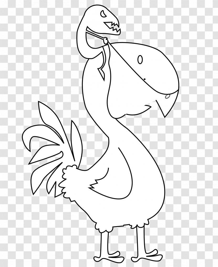 Black And White Line Art Christmas Drawing Clip - Monochrome - Peace Bird Transparent PNG