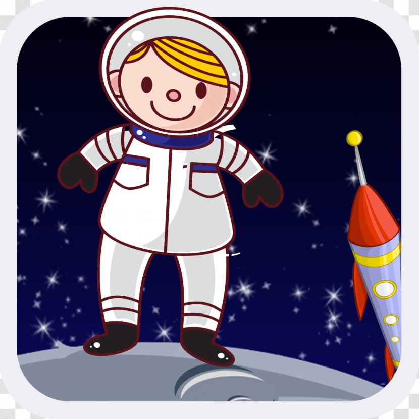 Astronaut Cartoon Character Space - Fiction Transparent PNG