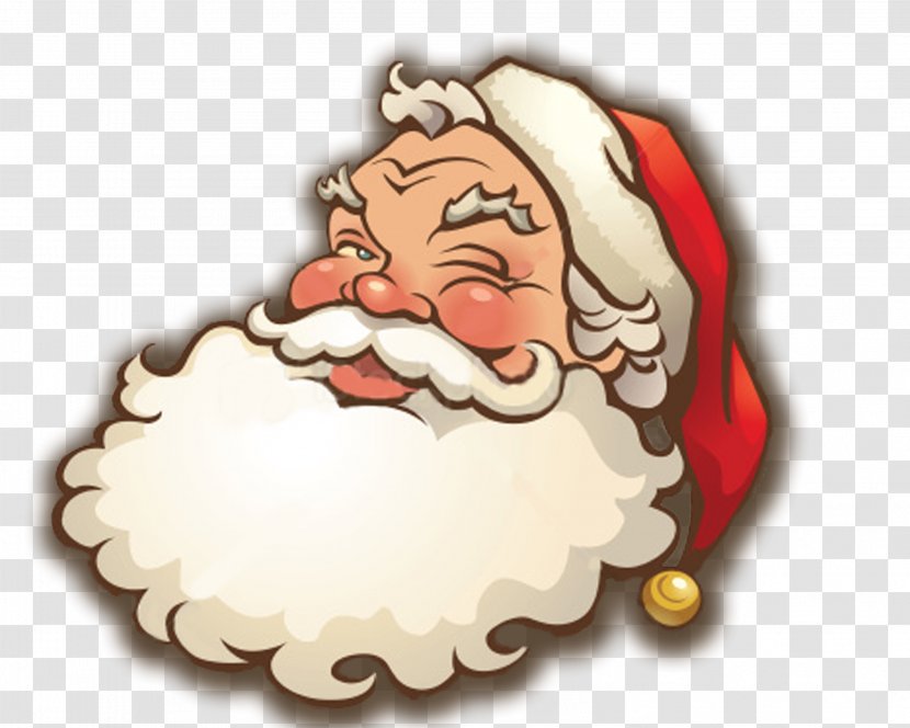 Santa Claus Face Christmas Clip Art Transparent PNG