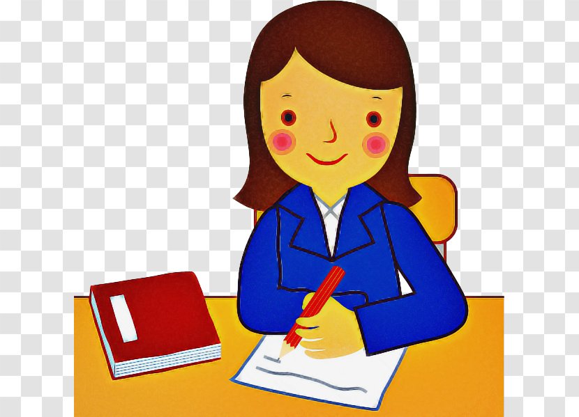 Cartoon Clip Art Learning Homework Reading - Child Job Transparent PNG