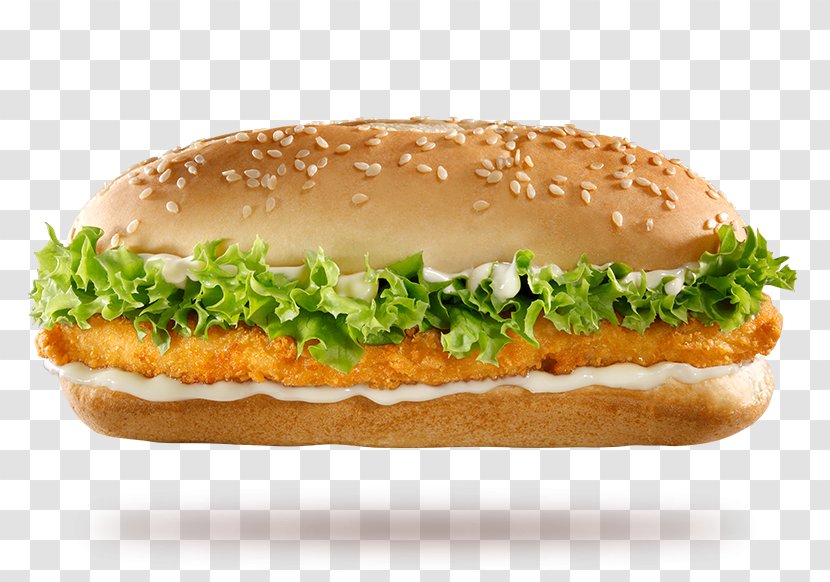 Salmon Burger Whopper Cheeseburger Breakfast Sandwich Hamburger - Bun - Chicken Transparent PNG