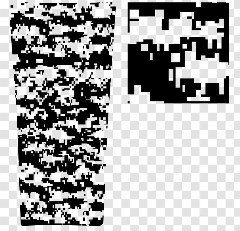 Multi-scale Camouflage Sleeve Color Black - White - Digicam Transparent PNG